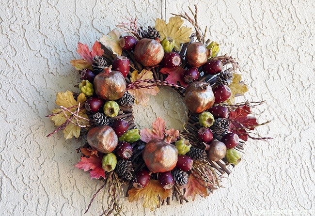  A Fall Wreath DIY، سونورن صحرائی انداز
